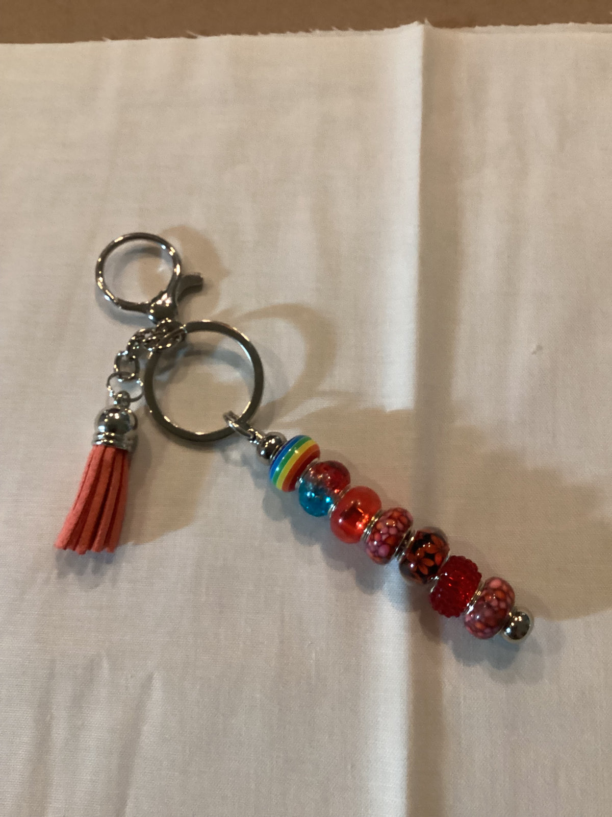 Dusty Red Keychain