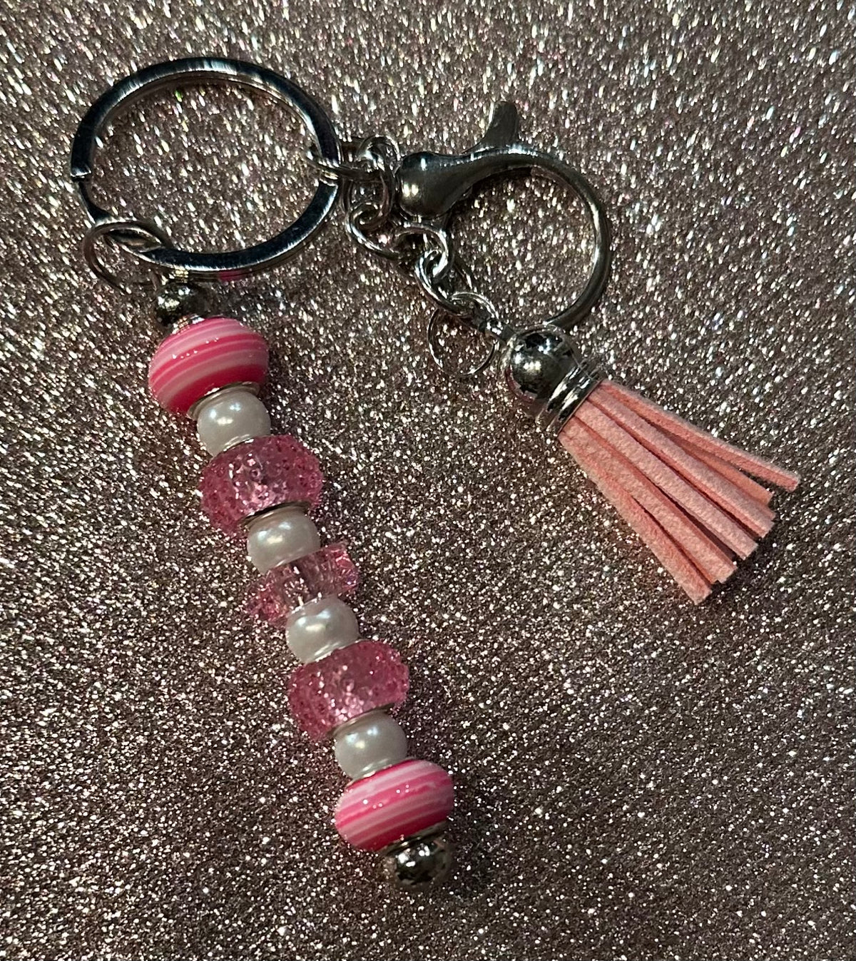 Light pink keychain