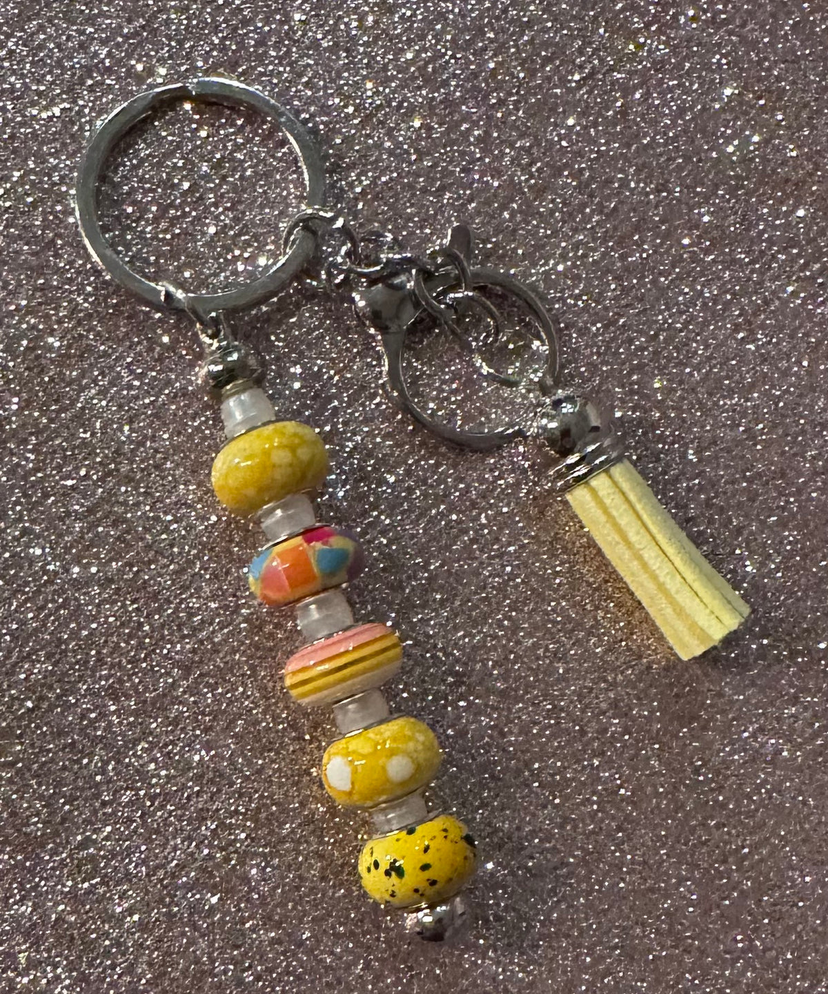 Light yellow keychain
