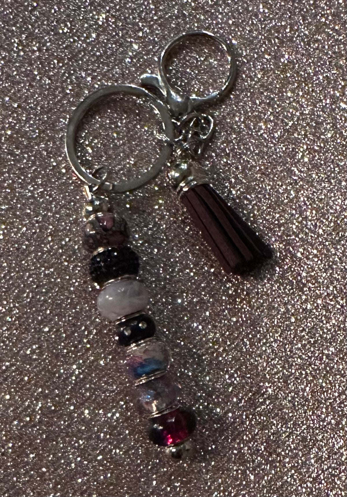 Dark brown keychain