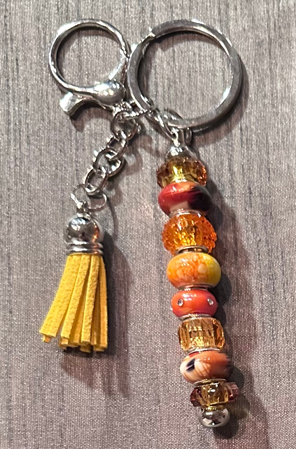 Light orange/yellow keychain