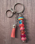 Pastel red keychain