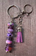 Light bright purple keychain