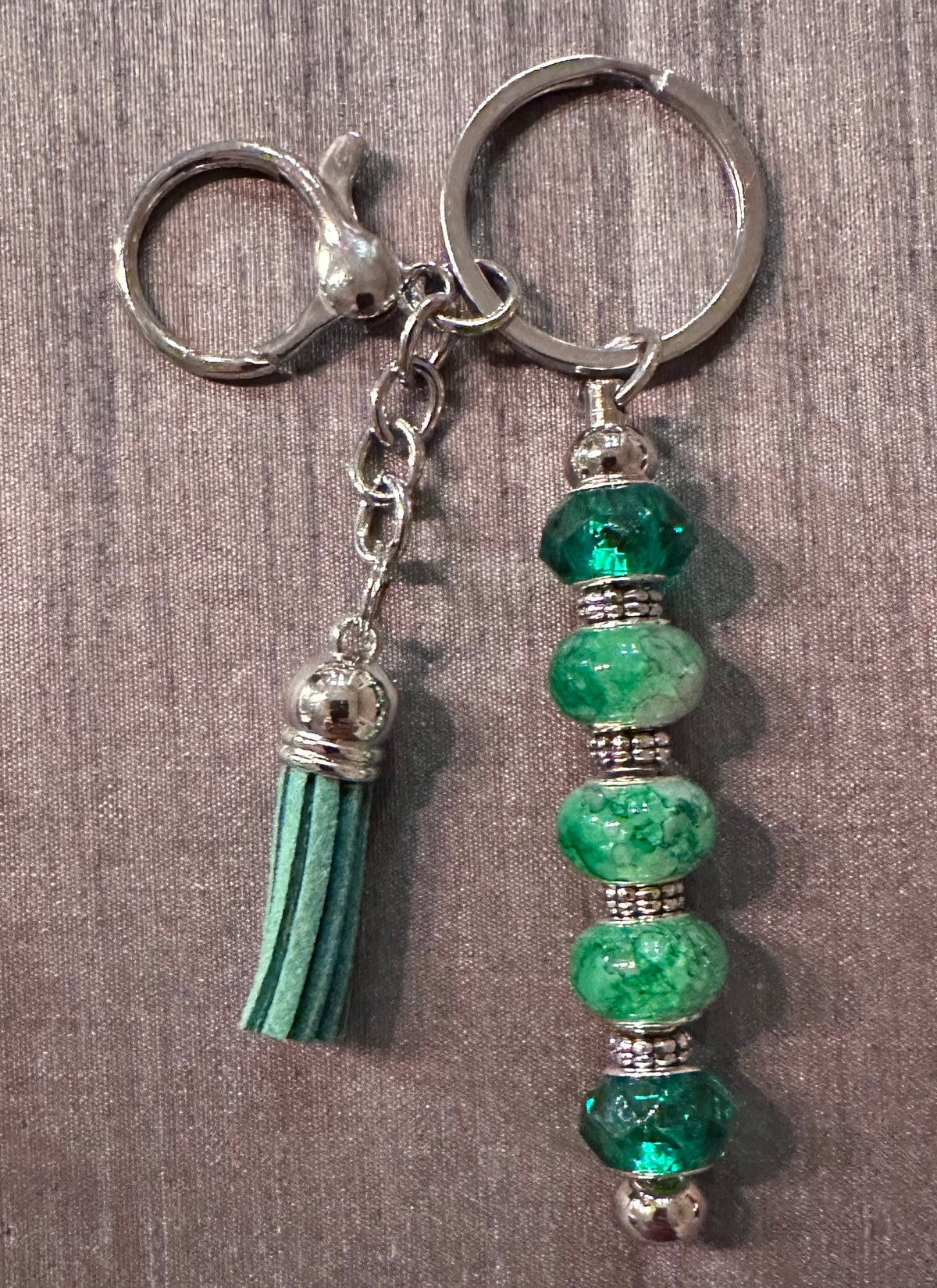 Emerald keychain