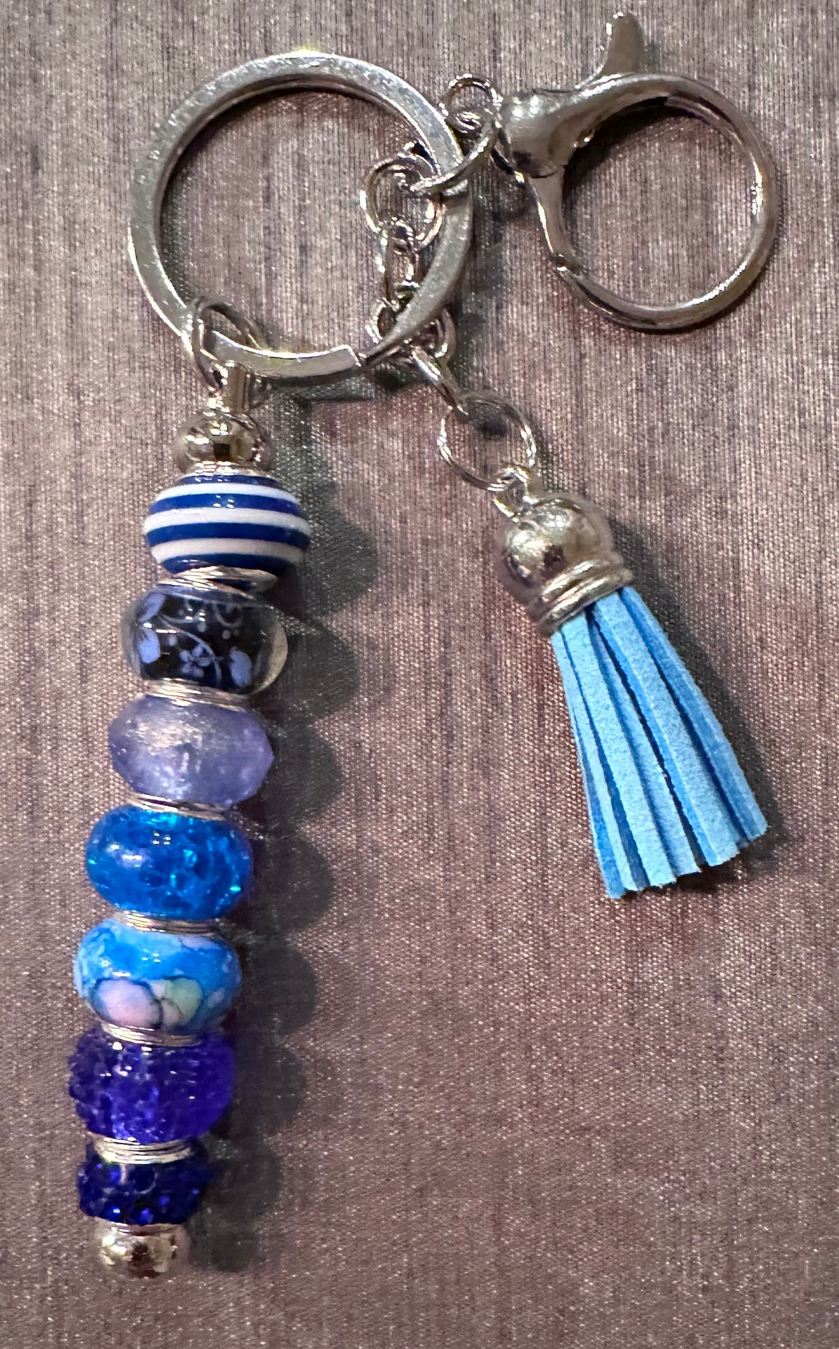 Blue keychain