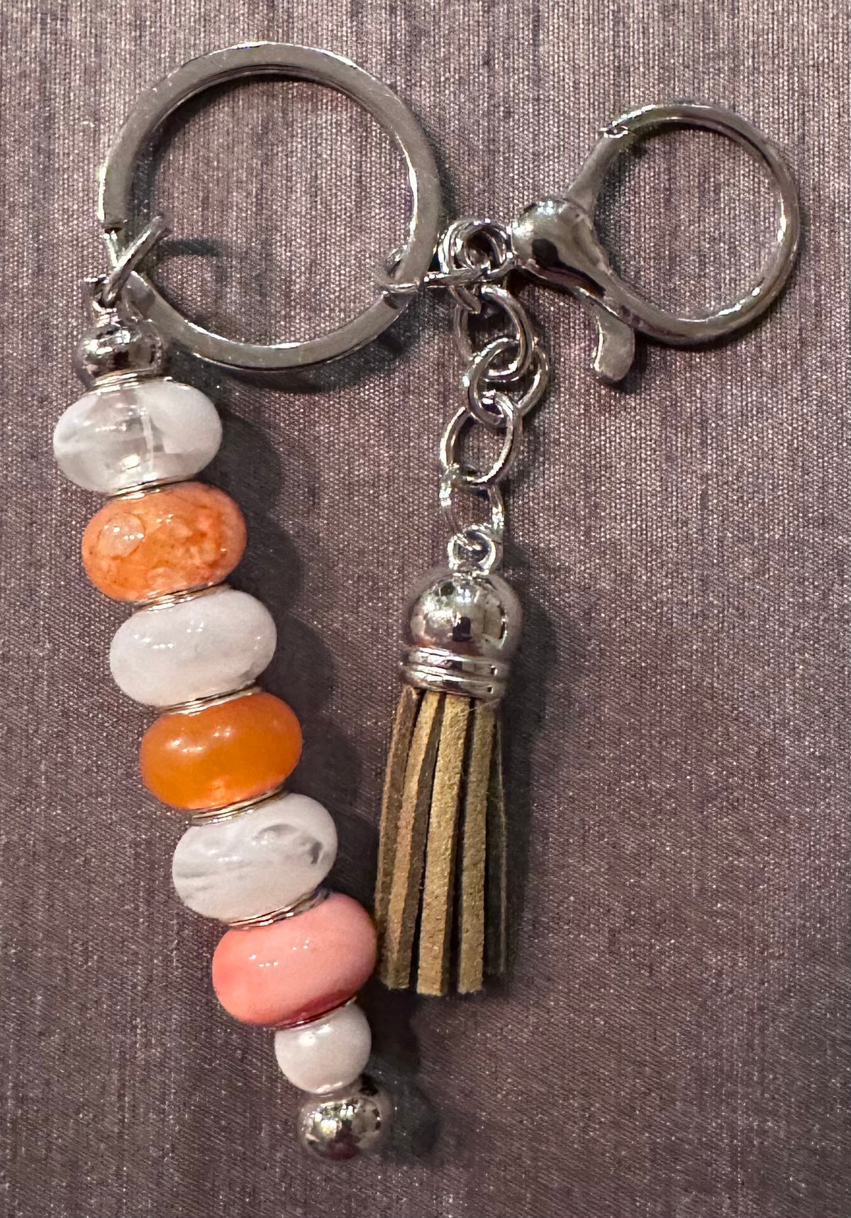 Orange juice keychain