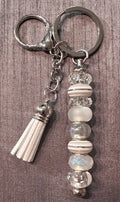 Translucent white keychain