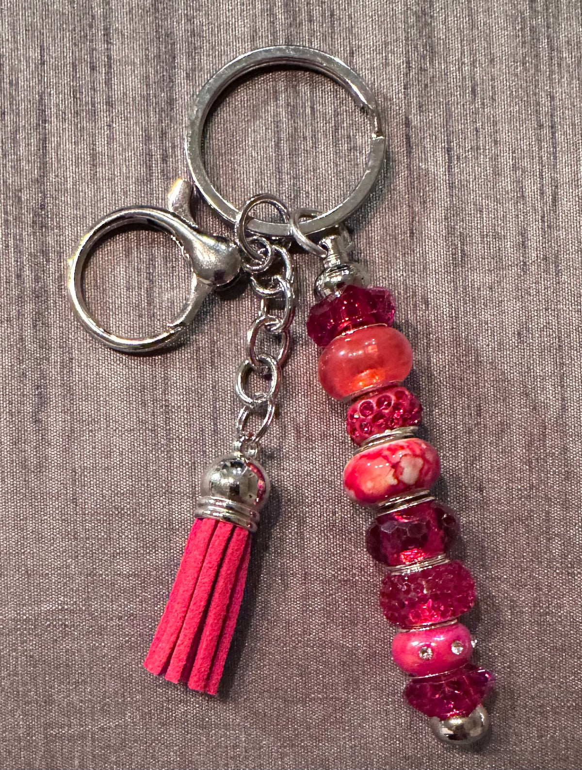 Valentines red keychain