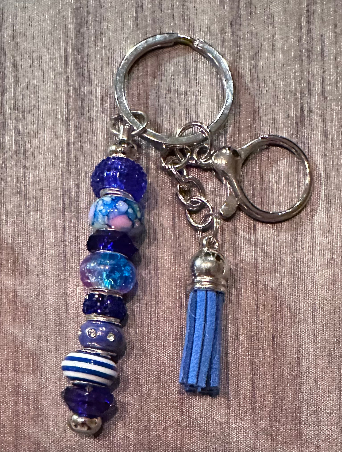 Dark blue keychain