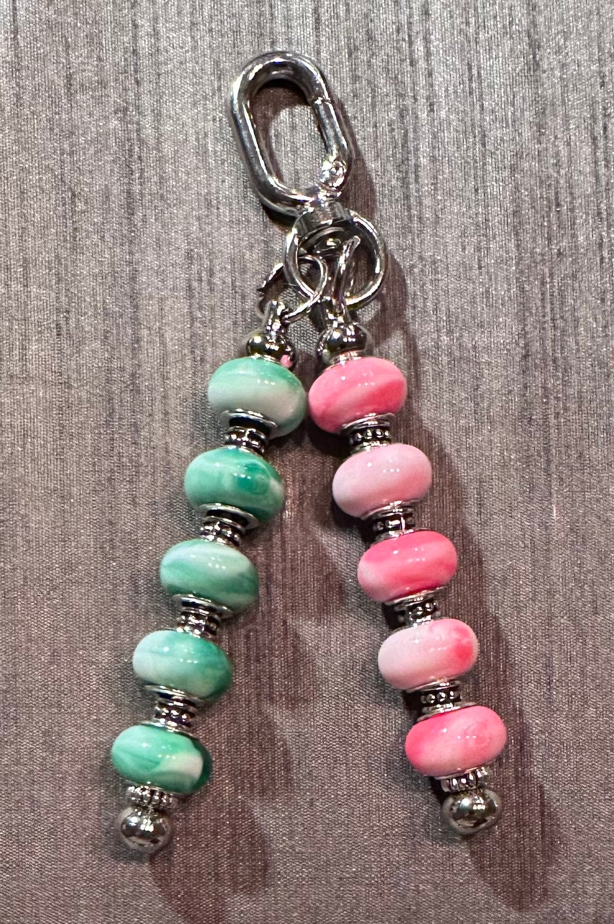 Flower double keychain