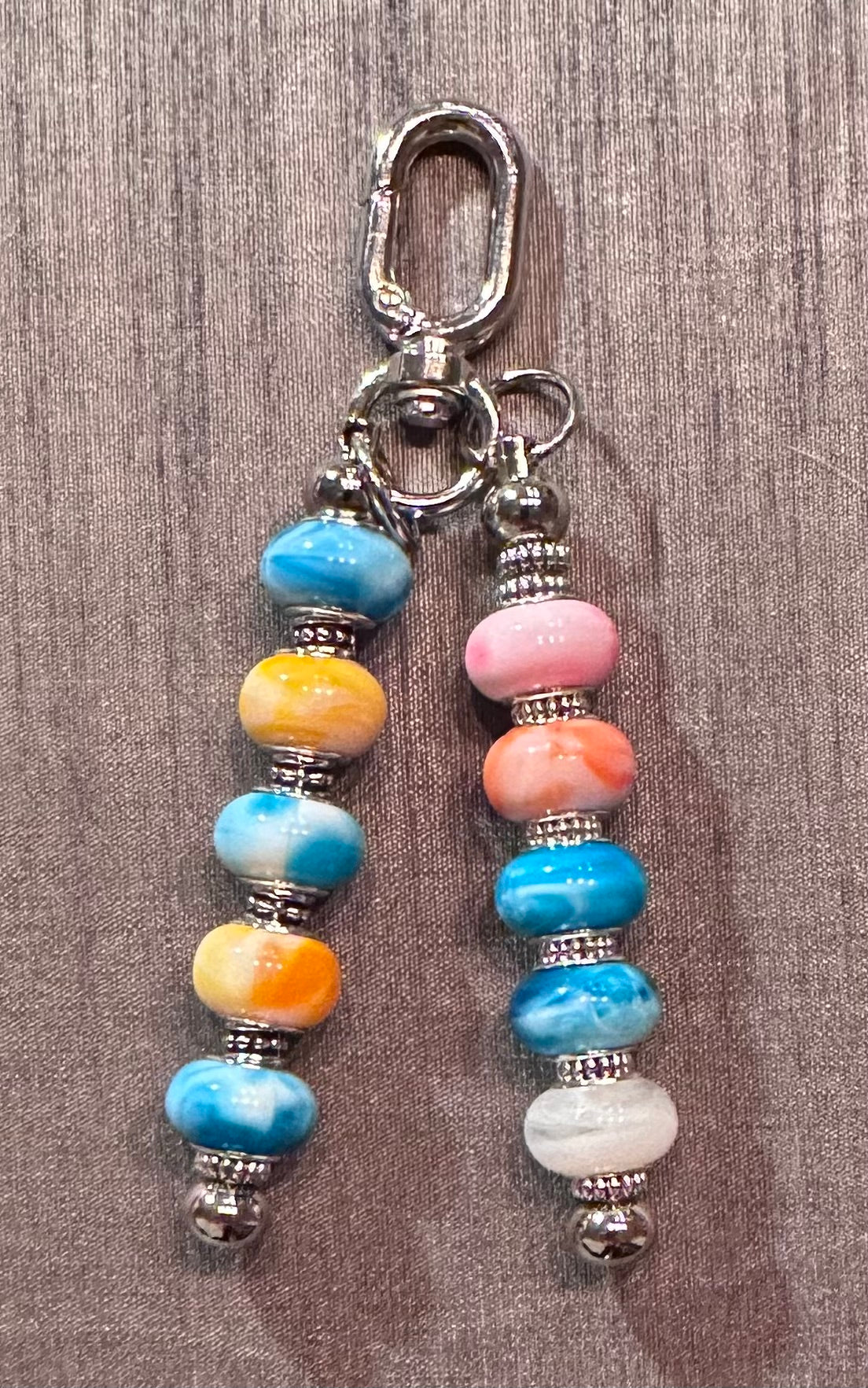 Coral reef double keychain