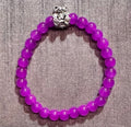 Teddy Bear and Glass Bead Bracelet
