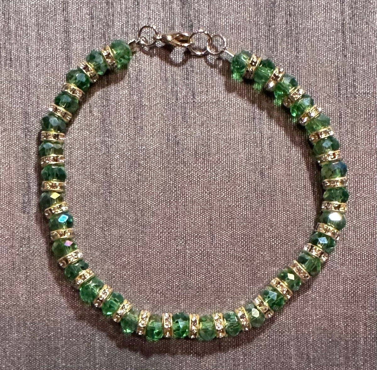 Green and Gold Bracelet
